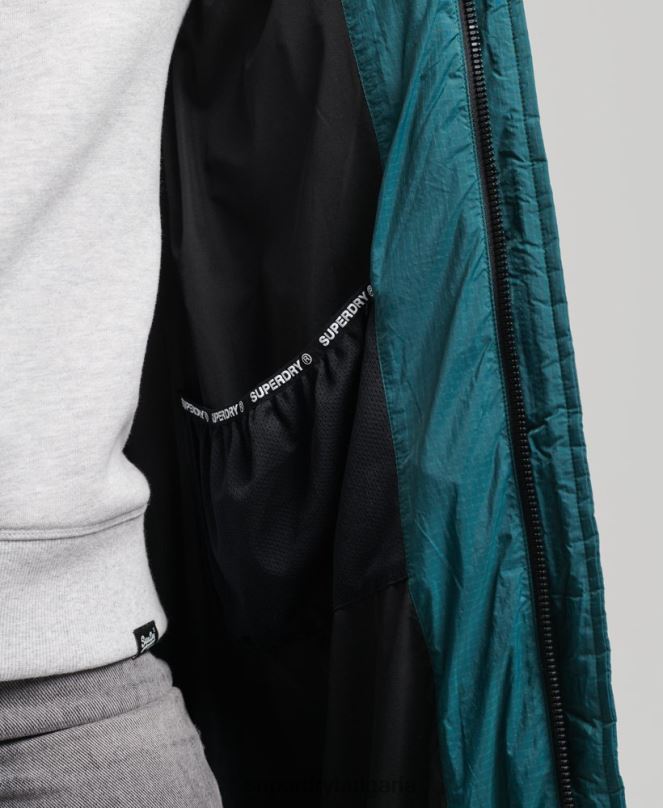 Superdry облекло N00H3603 зелено Жени пухено яке с парагади ripstop