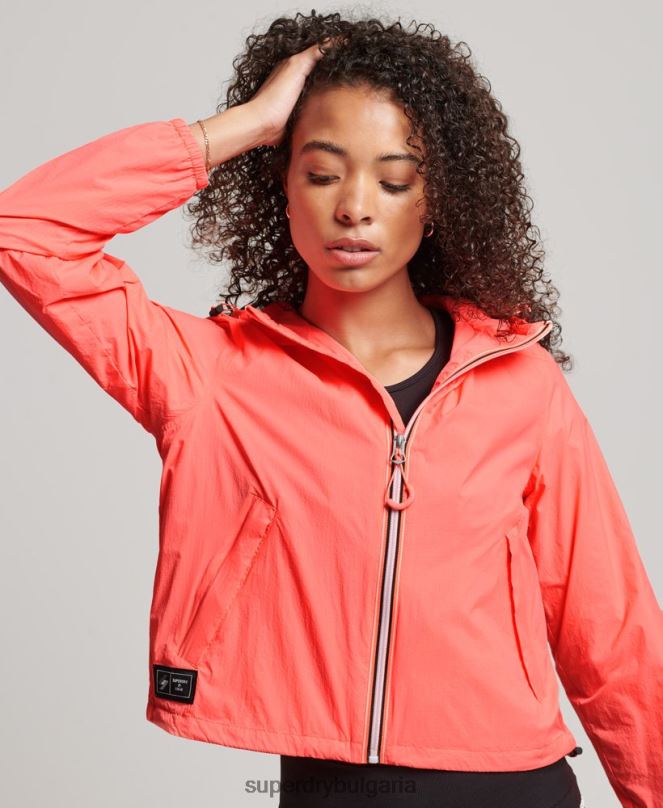 Superdry облекло N00H3611 корал Жени код стандартно лого леко яке