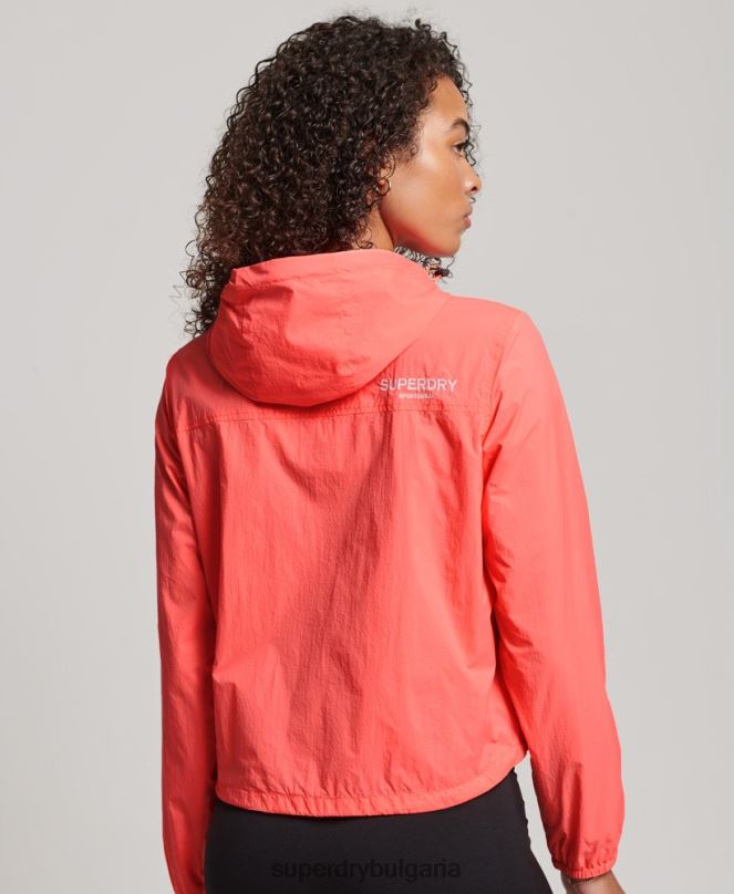 Superdry облекло N00H3611 корал Жени код стандартно лого леко яке
