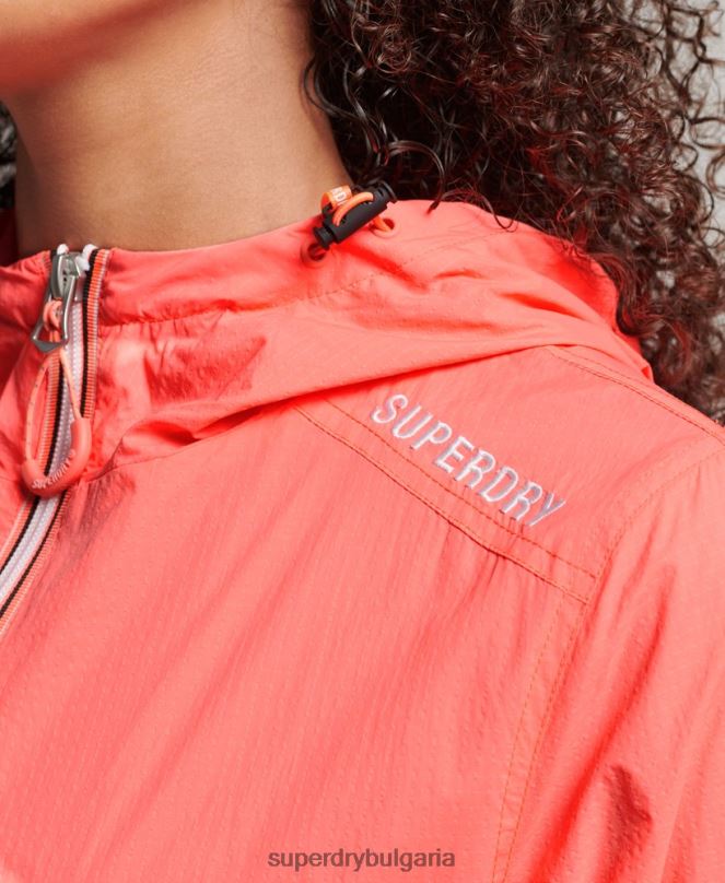 Superdry облекло N00H3611 корал Жени код стандартно лого леко яке