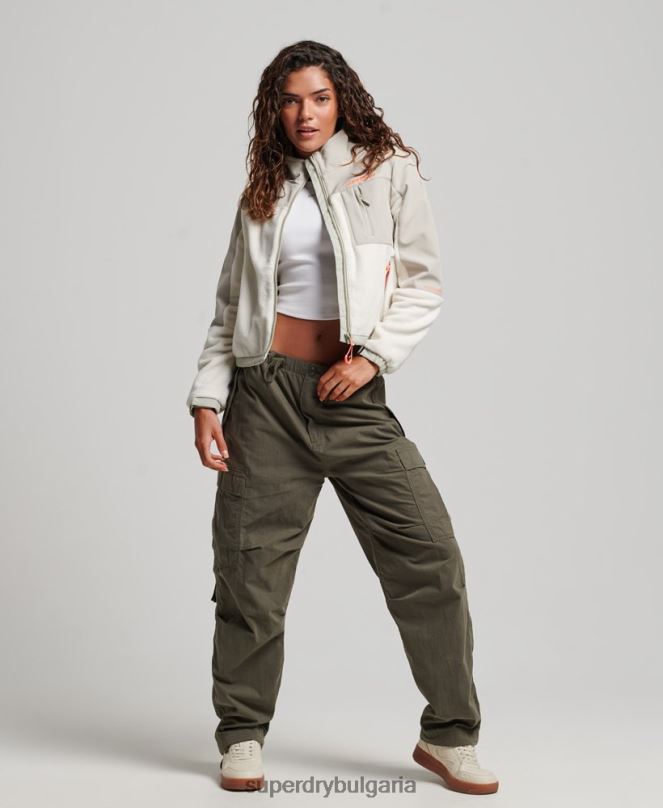 Superdry облекло N00H3616 сметана Жени кодово хибридно трекер яке