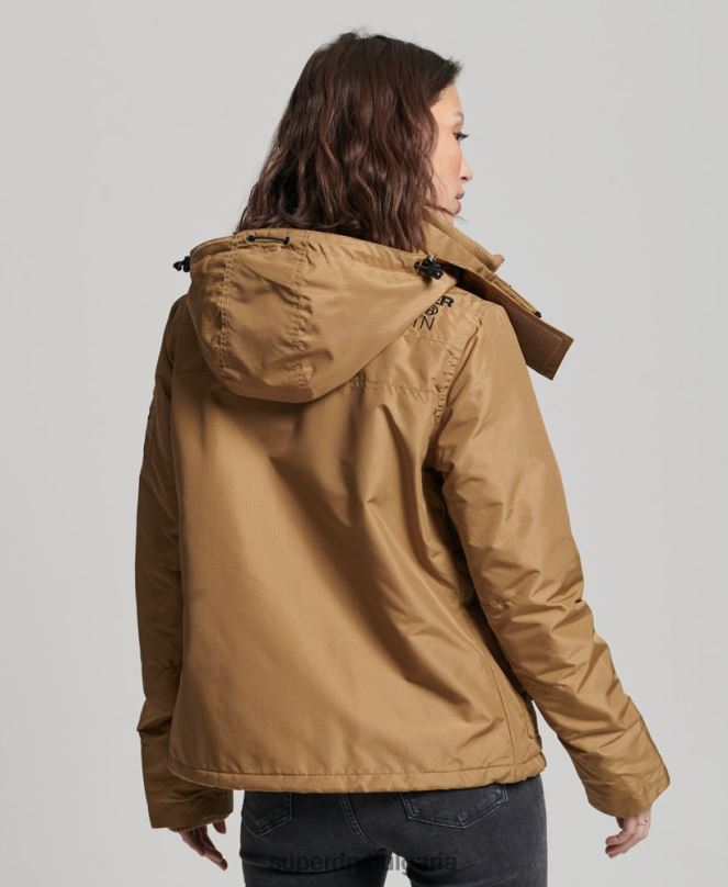 Superdry облекло N00H3618 кафяво Жени планинско яке с ветровка