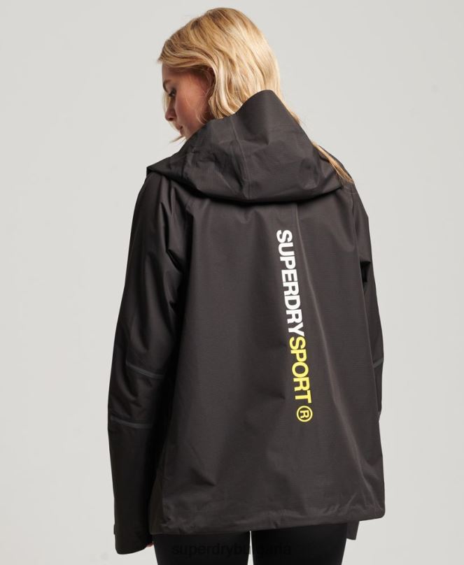 Superdry облекло N00H3625 черен Жени водоустойчиво яке