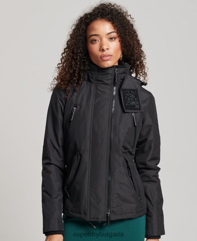 Superdry облекло N00H3628 черен Жени планинско яке с ветровка