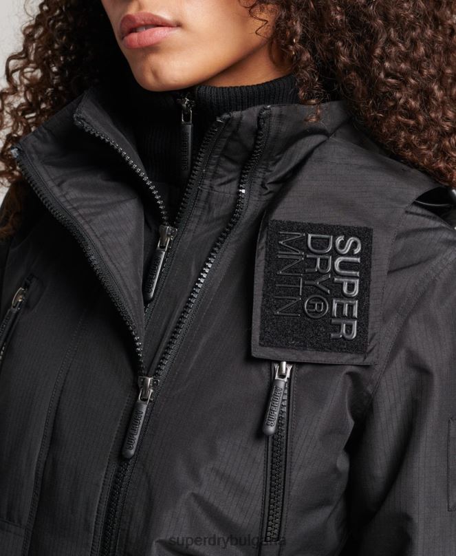 Superdry облекло N00H3628 черен Жени планинско яке с ветровка