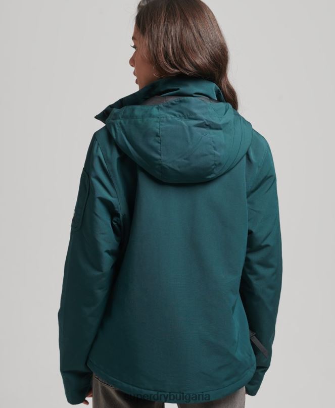 Superdry облекло N00H3629 зелено Жени върховна sd-ветровка с качулка