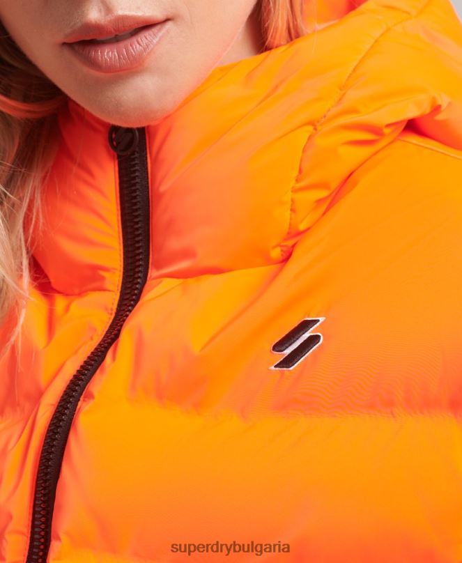 Superdry облекло N00H3635 корал Жени всесезонно подплатено яке