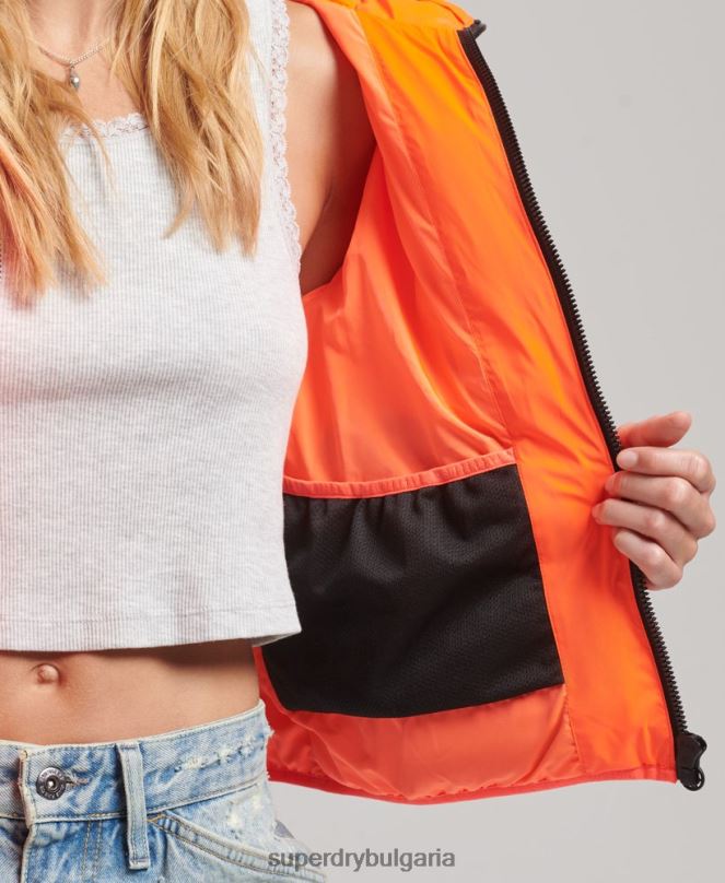 Superdry облекло N00H3635 корал Жени всесезонно подплатено яке