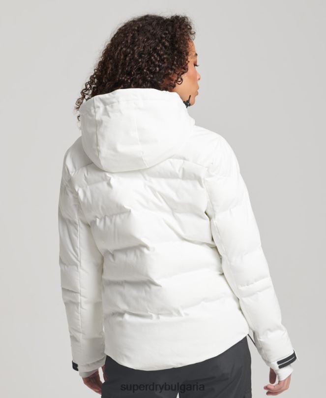 Superdry облекло N00H3638 бяло Жени motion pro пухено яке