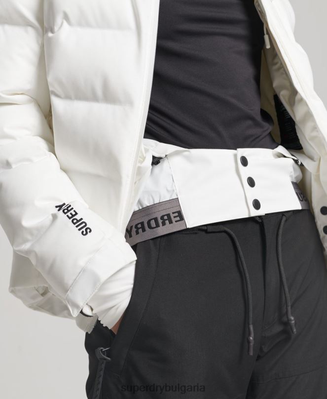 Superdry облекло N00H3638 бяло Жени motion pro пухено яке