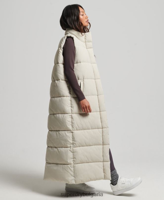 Superdry облекло N00H3651 бежово Жени ripstop парагади puffer gilet