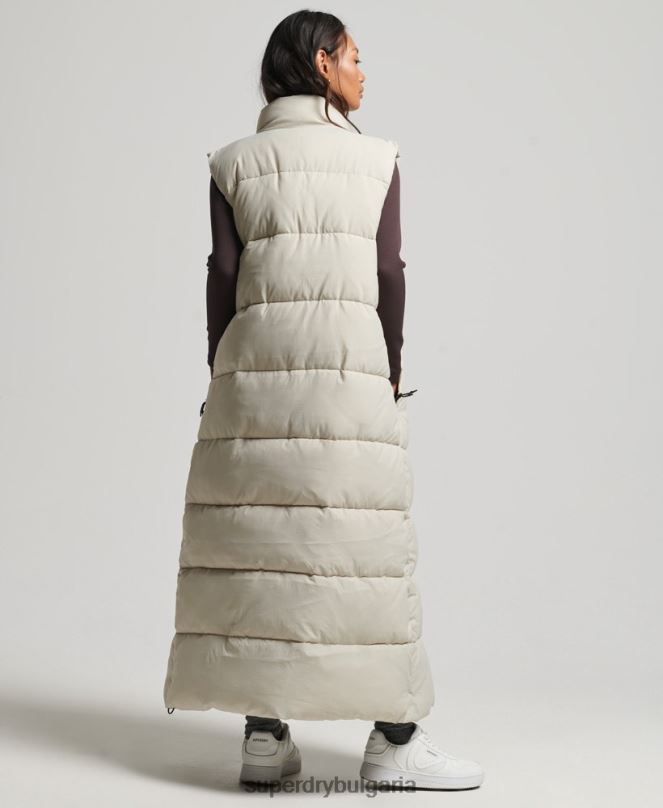Superdry облекло N00H3651 бежово Жени ripstop парагади puffer gilet