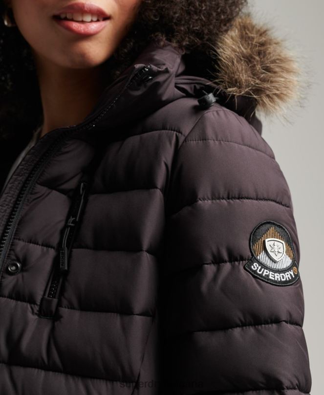 Superdry облекло N00H3656 лилаво Жени супер фуджи яке