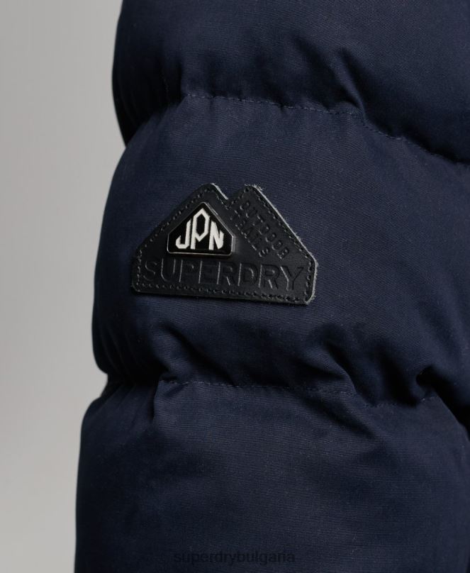 Superdry облекло N00H3658 военноморски флот Жени микрофибърно яке експедиционна парка
