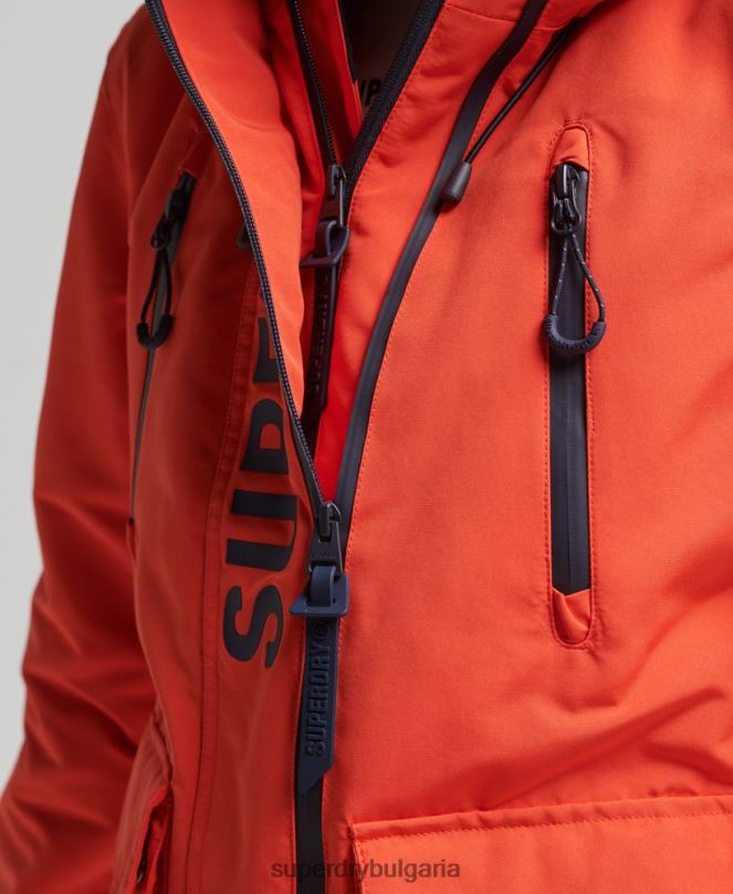 Superdry облекло N00H3663 оранжево Жени върховна sd-ветровка с качулка