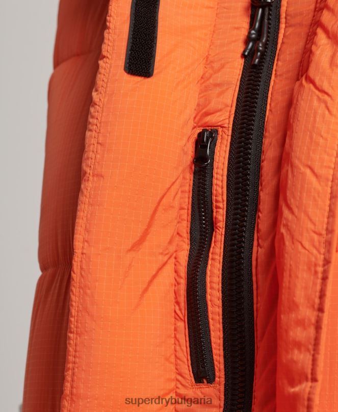 Superdry облекло N00H3695 оранжево Жени ripstop парагади puffer gilet