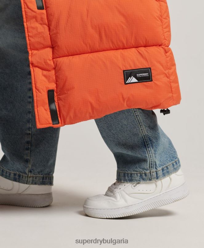 Superdry облекло N00H3695 оранжево Жени ripstop парагади puffer gilet