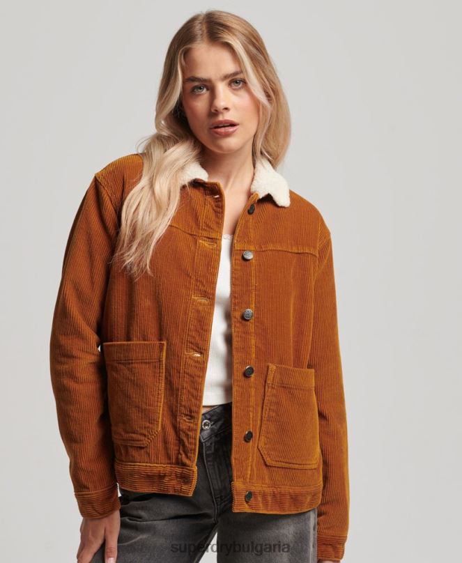 Superdry облекло N00H3696 оранжево Жени работно облекло яке