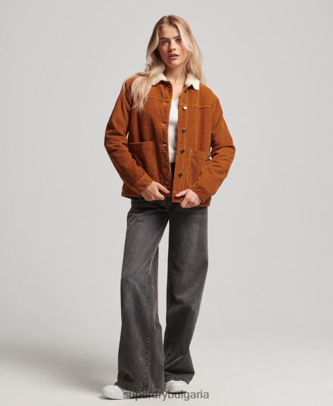 Superdry облекло N00H3696 оранжево Жени работно облекло яке