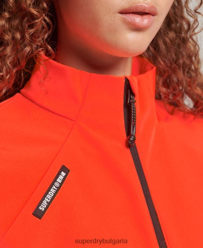 Superdry облекло N00H3703 корал Жени технологично спортно яке от софтшел