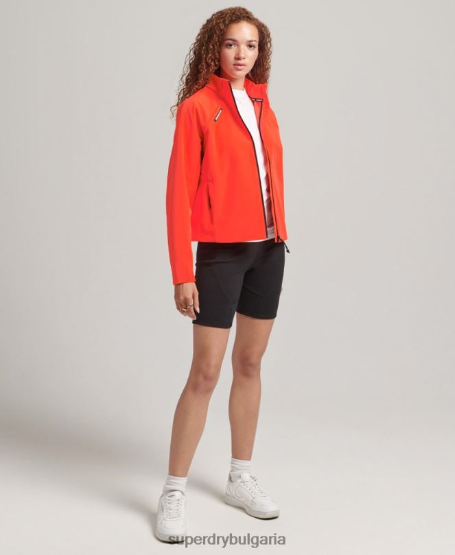 Superdry облекло N00H3703 корал Жени технологично спортно яке от софтшел