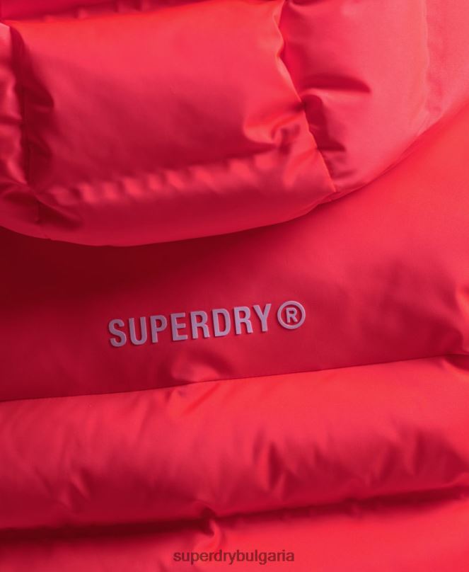Superdry облекло N00H3711 корал Жени термозапечатано подплатено яке