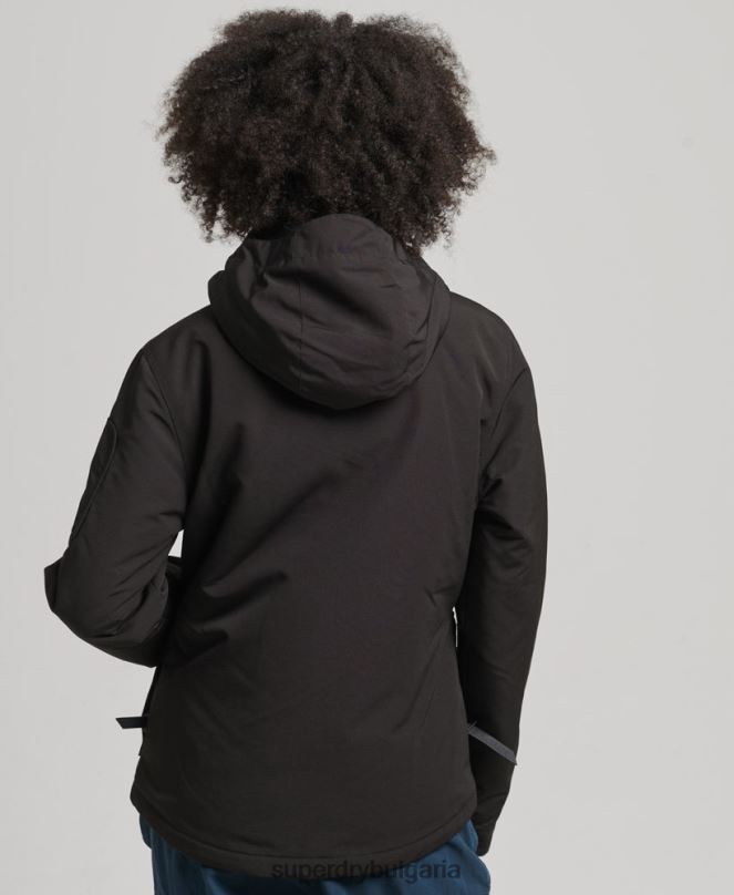 Superdry облекло N00H3742 черен Жени върховна sd-ветровка с качулка