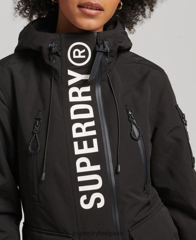 Superdry облекло N00H3742 черен Жени върховна sd-ветровка с качулка
