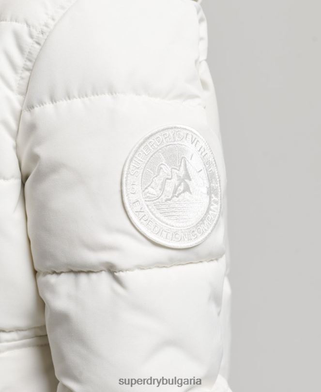 Superdry облекло N00H3768 сметана Жени бомбър яке Everest