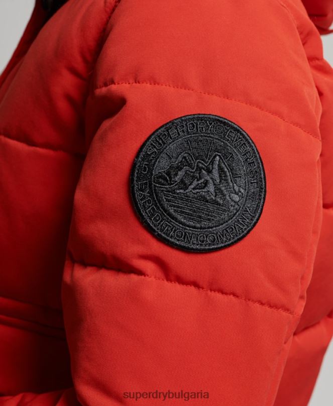 Superdry облекло N00H3770 червен Жени бомбър яке Everest