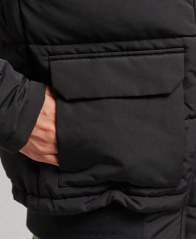 Superdry облекло N00H3779 черен Жени бомбър яке Everest