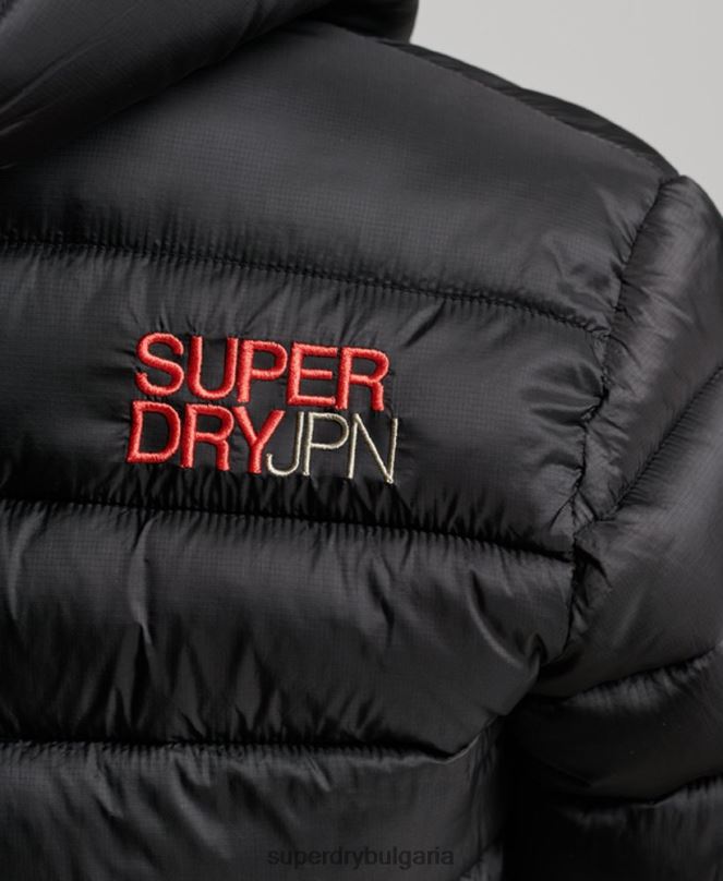Superdry облекло N00H3787 черен Жени леко скъсено спортно яке с подплата