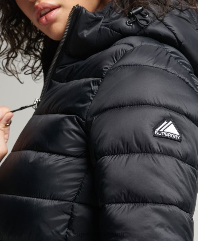 Superdry облекло N00H3794 черен Жени класическо пухено яке fuji