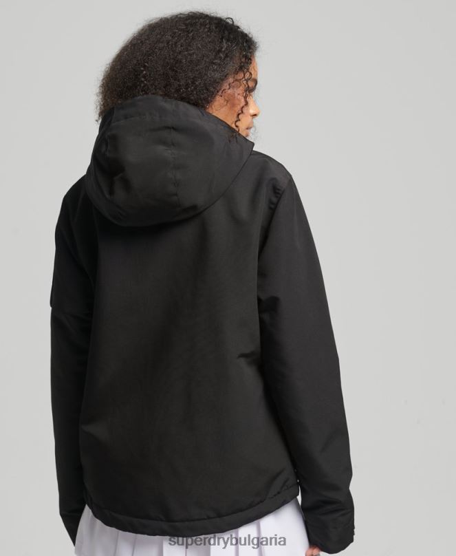 Superdry облекло N00H3806 черен Жени върховна sd-ветровка с качулка