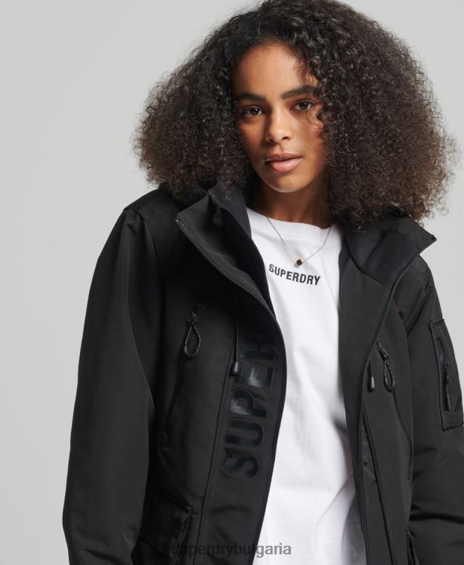 Superdry облекло N00H3806 черен Жени върховна sd-ветровка с качулка