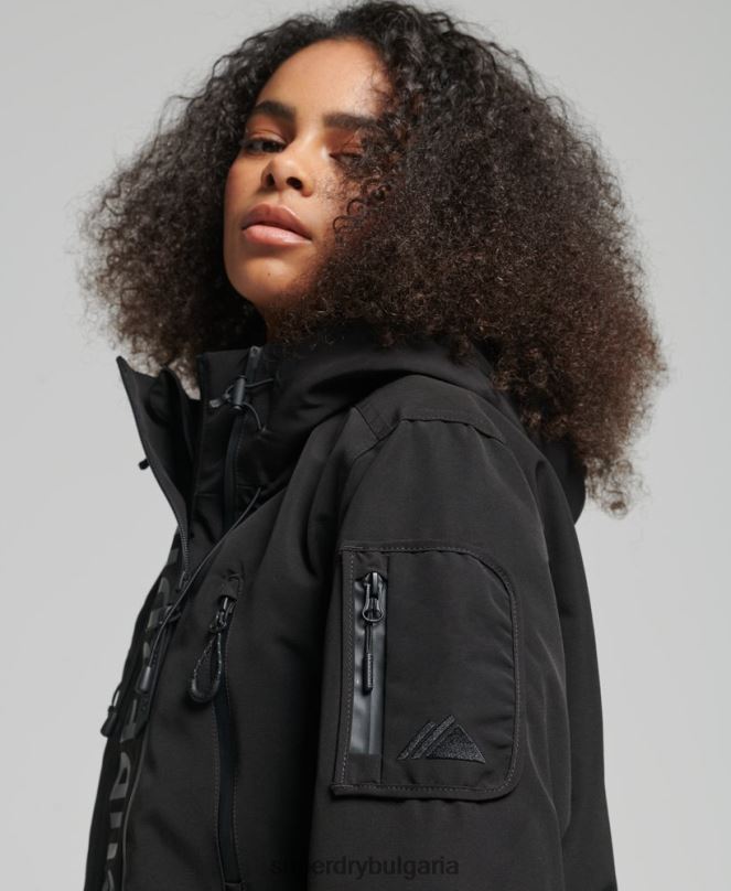 Superdry облекло N00H3806 черен Жени върховна sd-ветровка с качулка
