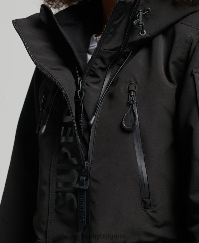 Superdry облекло N00H3806 черен Жени върховна sd-ветровка с качулка