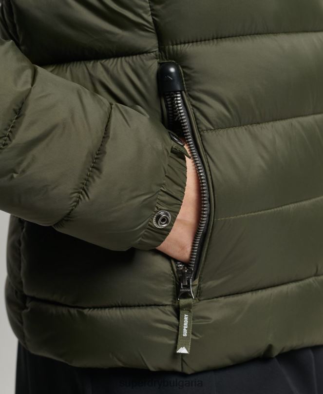 Superdry облекло N00H3807 каки Жени класическо пухено яке fuji