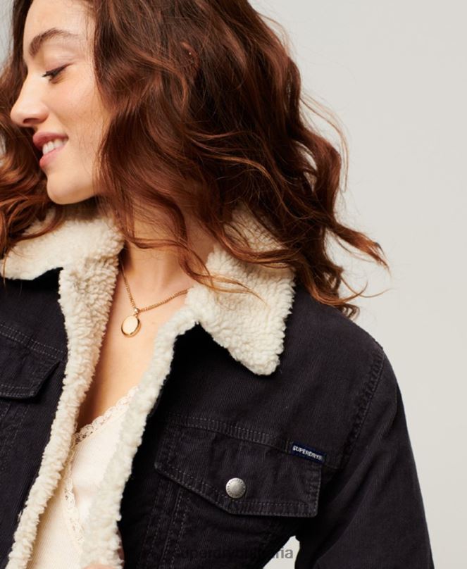 Superdry облекло N00H3817 черен Жени шерпа жилетка на камион