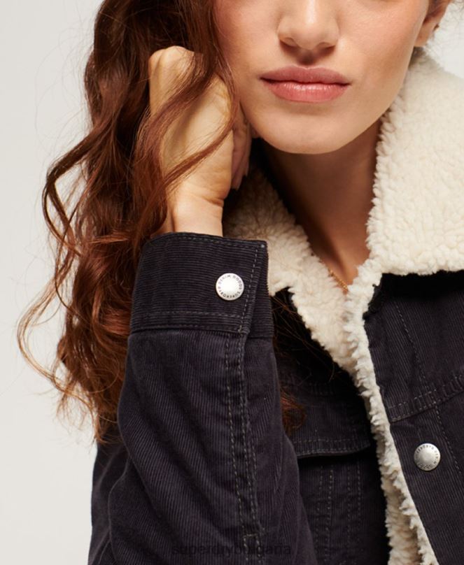 Superdry облекло N00H3817 черен Жени шерпа жилетка на камион