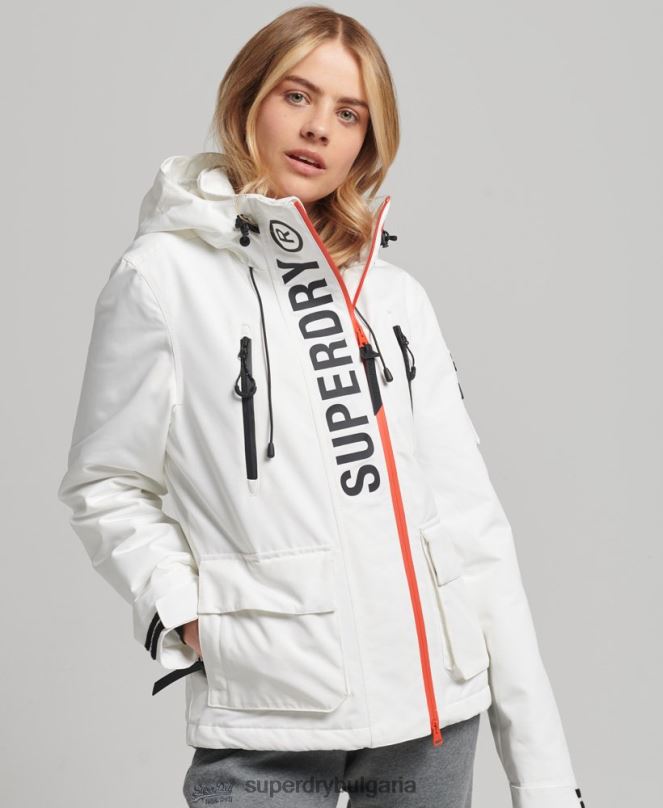 Superdry облекло N00H3821 бяло Жени върховна sd-ветровка с качулка