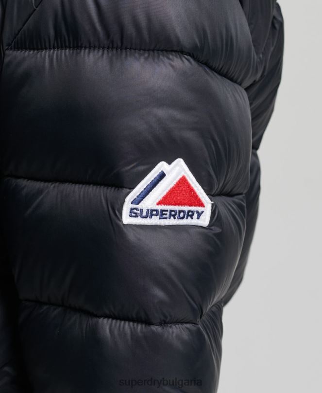 Superdry облекло N00H3826 черен Жени съкратено яке с качулка fuji