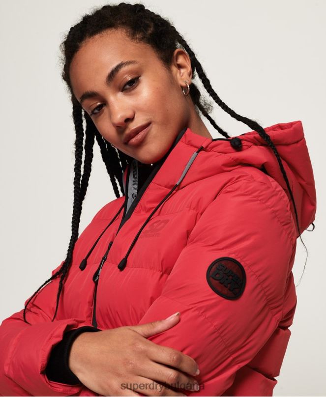 Superdry облекло N00H3831 червен Жени яке с икона на дух