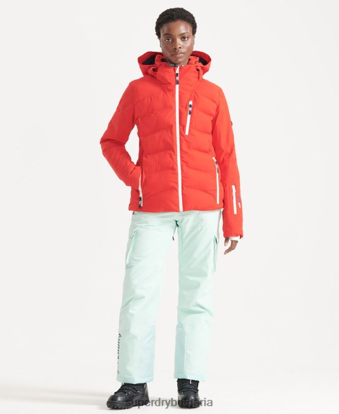 Superdry облекло N00H3832 червен Жени motion pro пухено яке