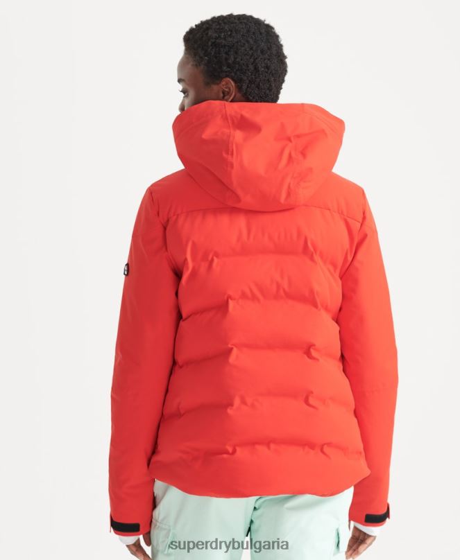 Superdry облекло N00H3832 червен Жени motion pro пухено яке
