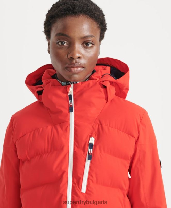 Superdry облекло N00H3832 червен Жени motion pro пухено яке