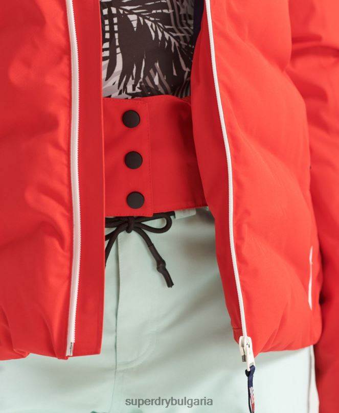 Superdry облекло N00H3832 червен Жени motion pro пухено яке