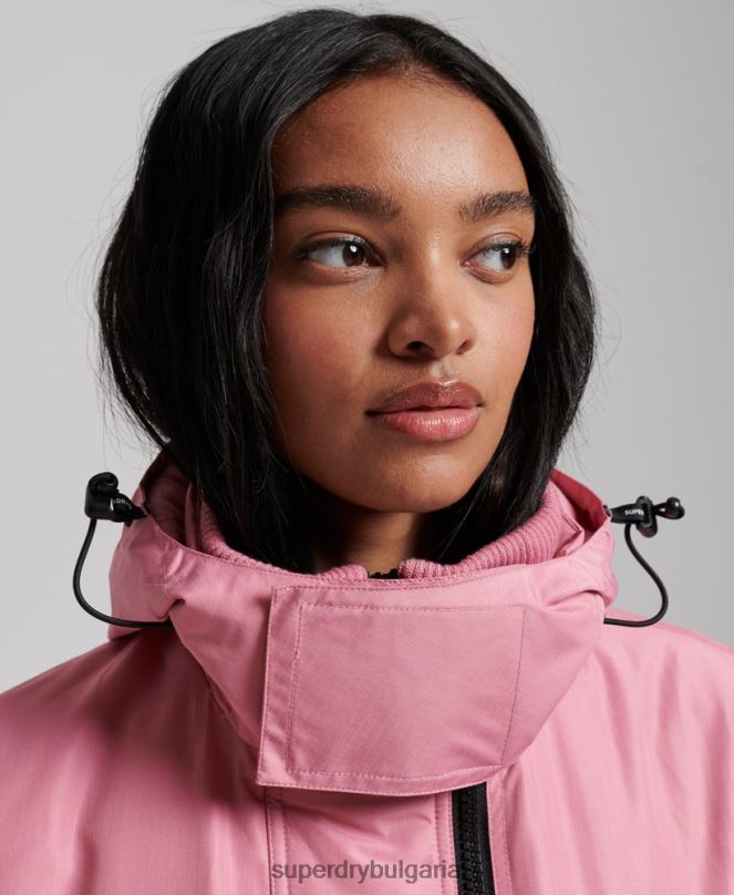 Superdry облекло N00H3833 розово Жени планинско яке с ветровка