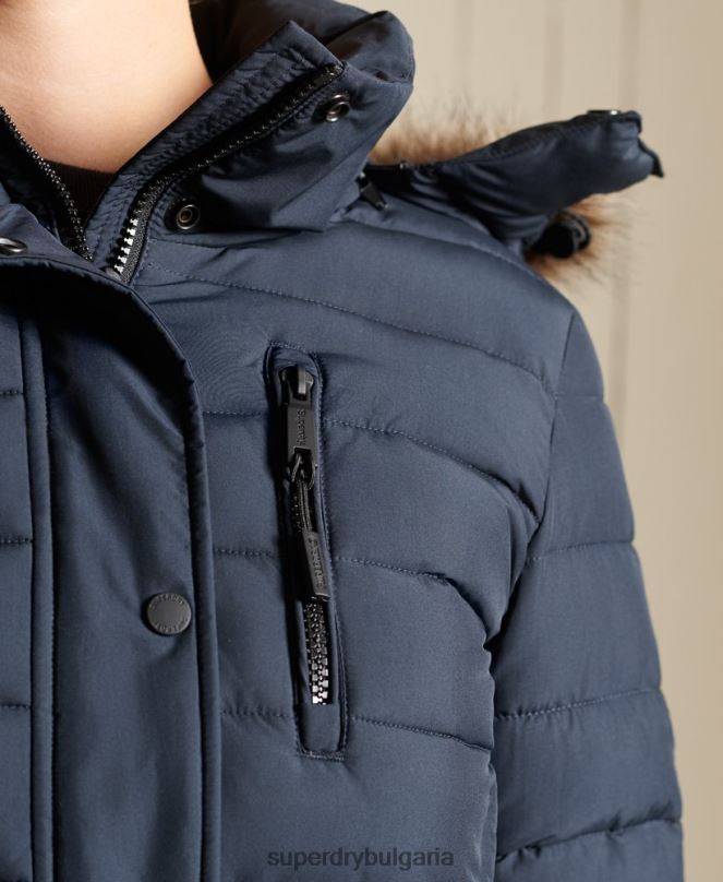 Superdry облекло N00H3834 военноморски флот Жени супер фуджи яке