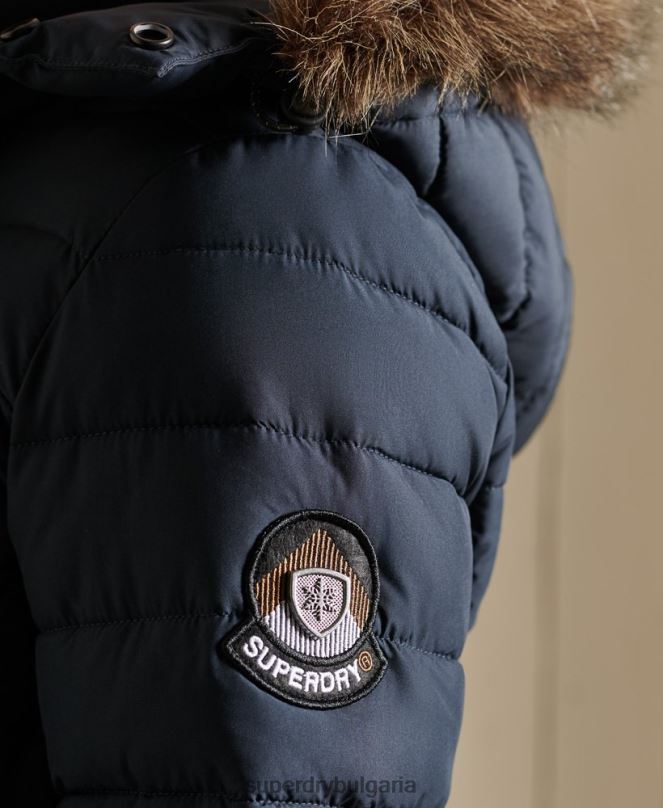 Superdry облекло N00H3834 военноморски флот Жени супер фуджи яке
